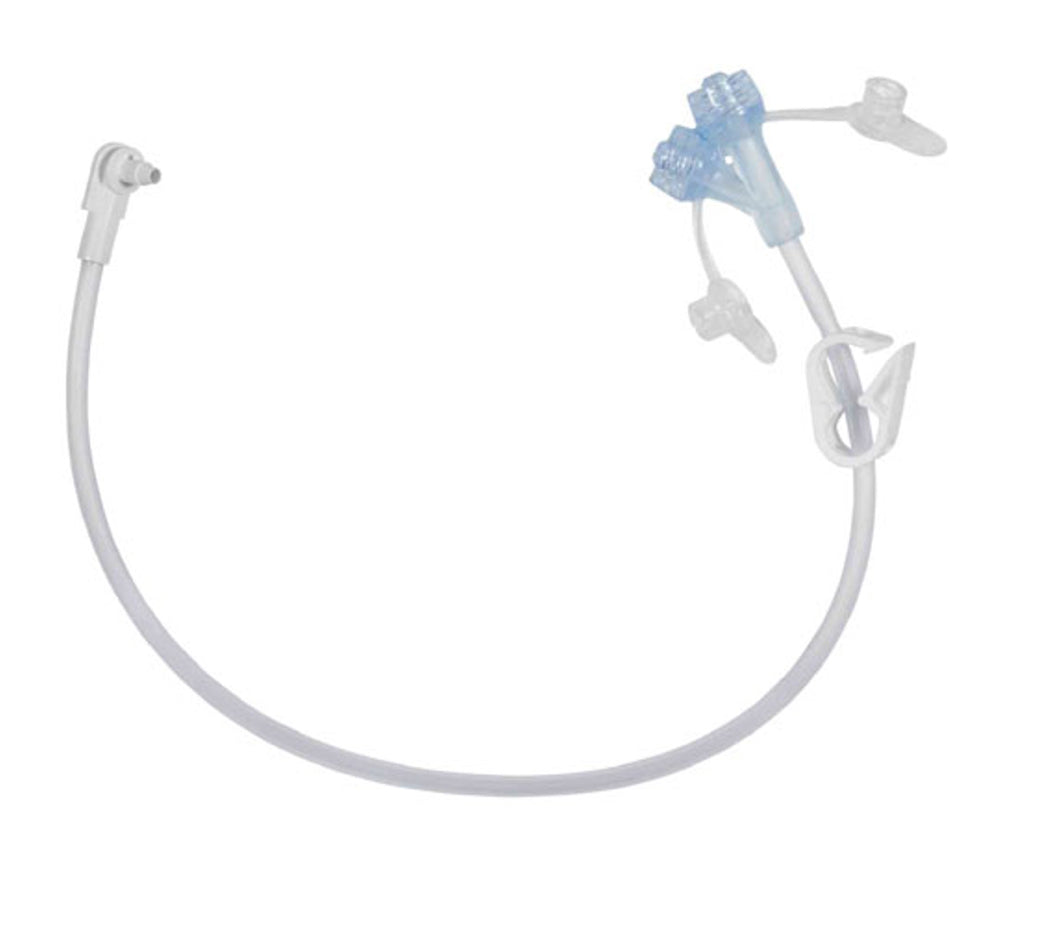 MIC-KEY Continuous Feed Extension Set With SECUR-LOK Right Angle Connector And 2 Port 