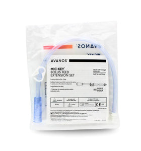 MIC-Key Bolus Enteral Feeding Extension Tube Set, With Cath Tip, SECUR-LOK Straight Connector And Clamp, 4 Count